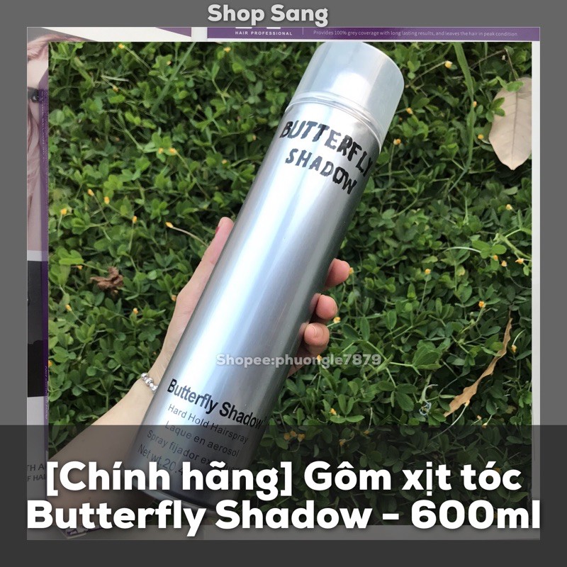 Gôm Xịt Tóc ButterFly Shadow 600ml ,320ml,150ml Keo Bạc