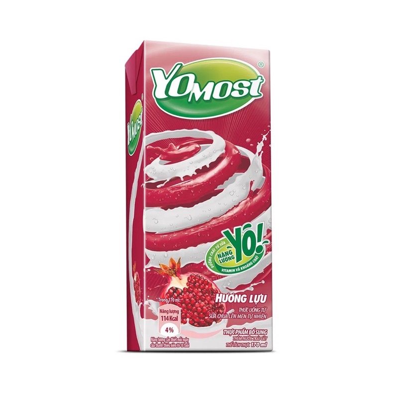 SỮA CHUA UỐNG YOMOST LỰU 170ml