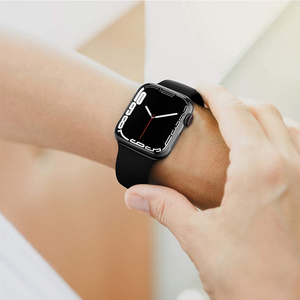 Dây Đeo Thể Thao Bằng silicone Cho Đồng Hồ Thông Minh apple watch series 7 / 6 / 5 / SE / 4 / 3 / 2 Solo Loop iwatch 45mm 41mm 44mm 42mm 40mm 38mm