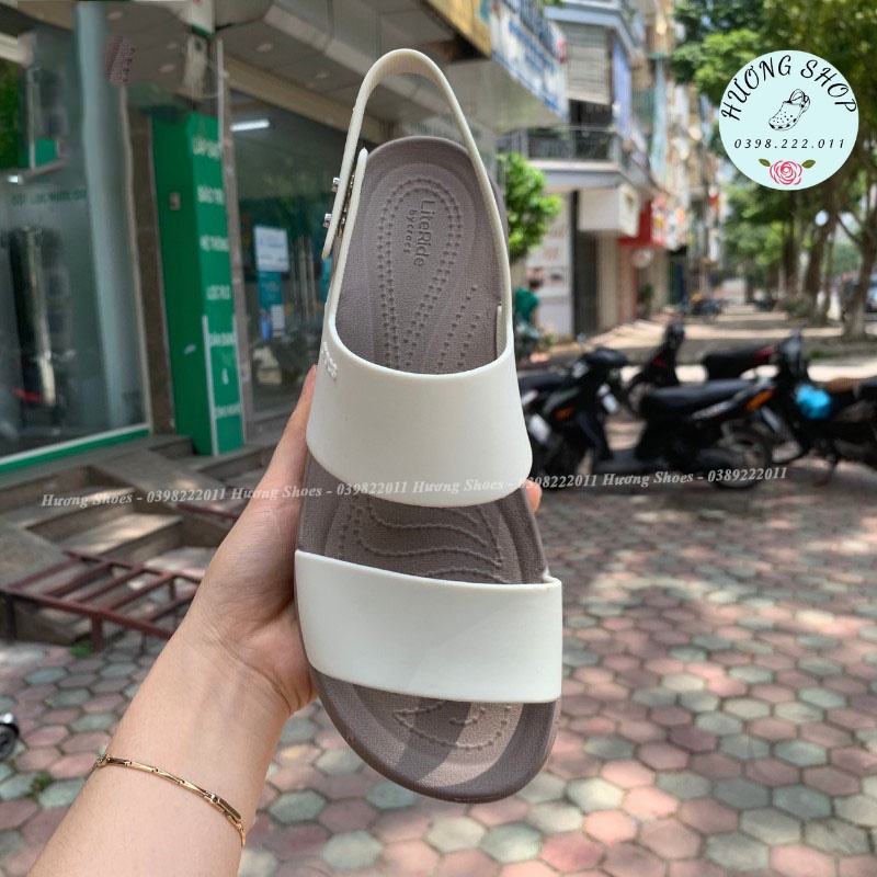 Sandal Brooklyn đế cao 5cm (màu trắng)