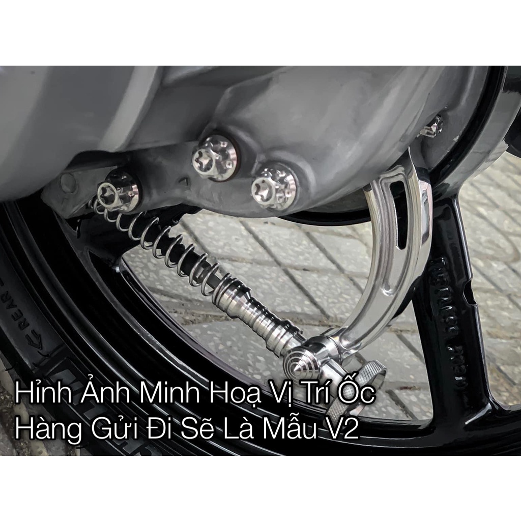 Bộ 3 Ốc Nhớt Láp Salaya V2 Cho Xe Tay Ga Honda Vario, Airblade, SH, Vision Chuẩn Inox304