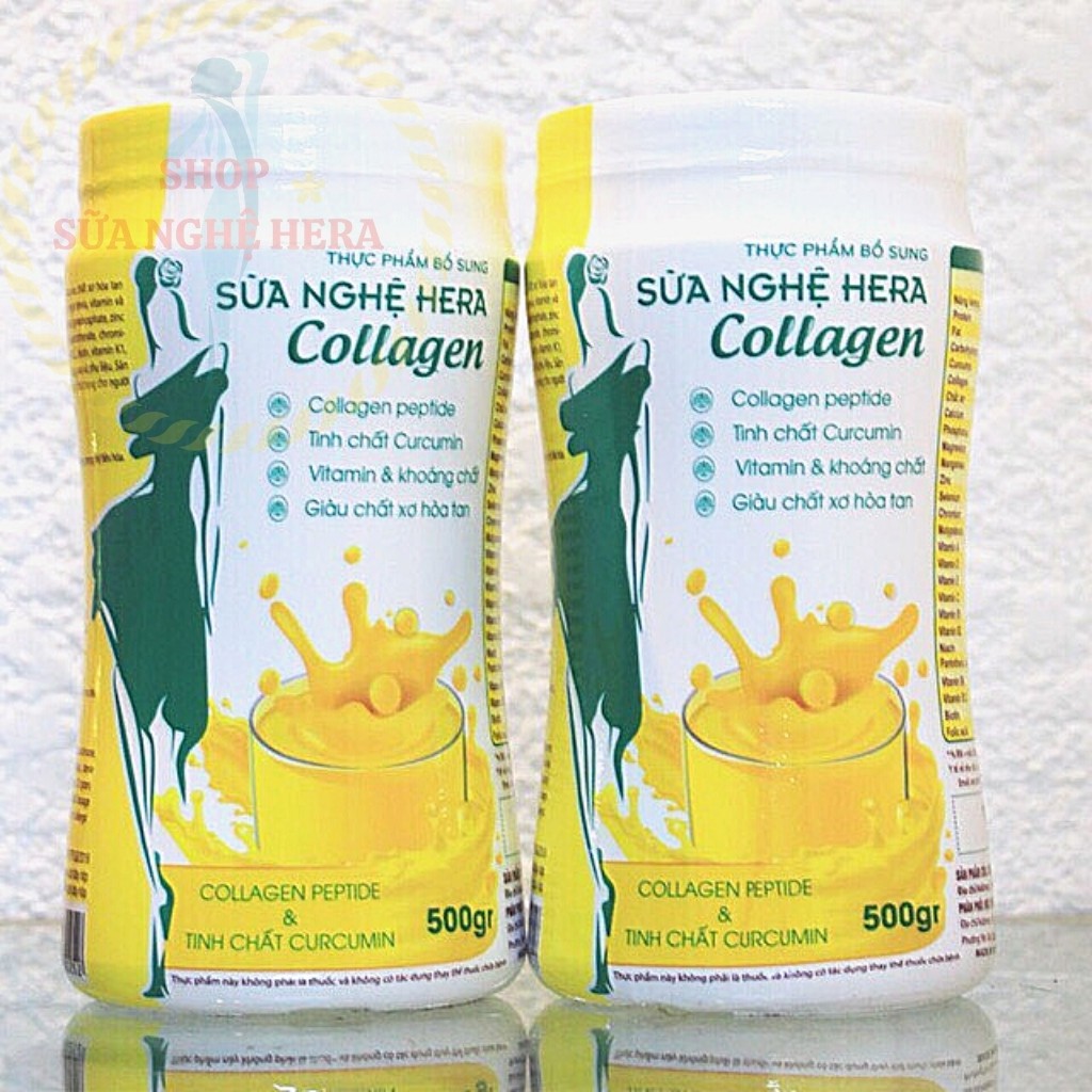 Sữa Nghệ HERA COLLAGEN MS03 Làm đẹp Da - Đẹp Dáng - Hỗ Trợ Đau Bao Tử (HỘP 500GRAM) | BigBuy360 - bigbuy360.vn