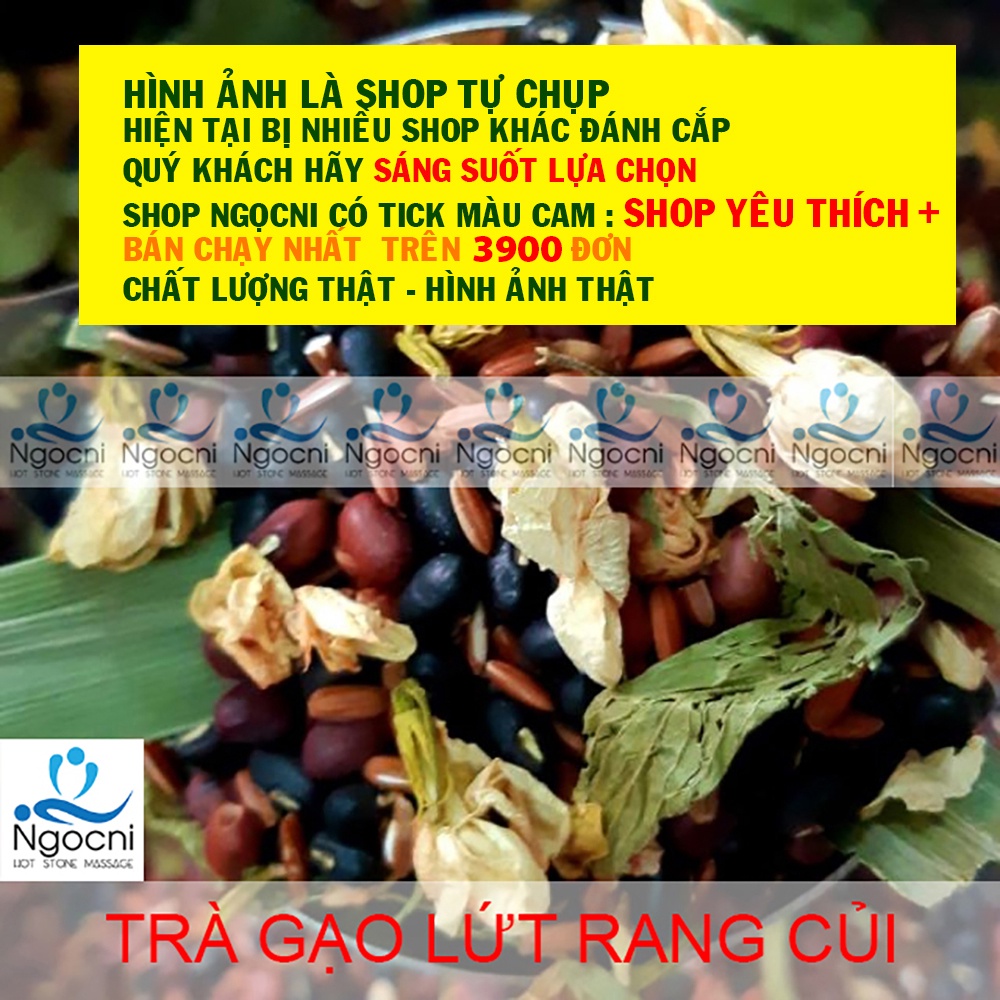 TRÀ GẠO LỨT RẪY, Đậu Đen Xanh Lòng, Đậu đỏ, lá dứa, hoa nhài, cỏ ngọt, hoa cúc, XẠ ĐEN  rang tay (HANDMADE)