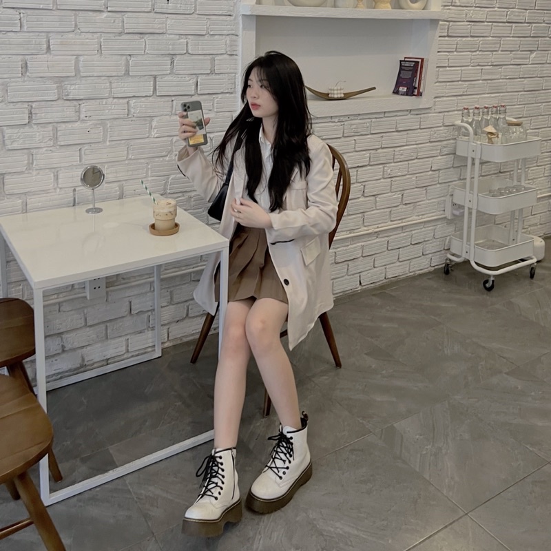 [CÓ SẴN] ÁO BLAZER ULZZANG 2 LỚP (ảnh thật/video)