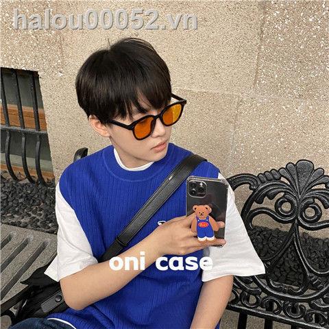 Ốp Điện Thoại Mềm Hình Gấu Jennie Hàn Quốc Dễ Thương Có Giá Đỡ Cho Iphone 11xs 12 Huawei P30Vivo