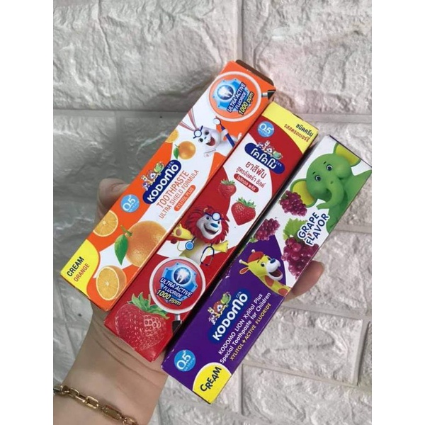 Kem Đánh Răng Trẻ Em Kodomo Thái Lan 40g - Hương Trái Cây