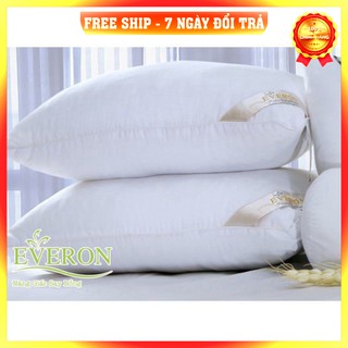 [BN123] [ Hàng Loại 1 ] Đôi ruột gối Everon 100%cotton, ruột bông êm ái, đàn hồi cao