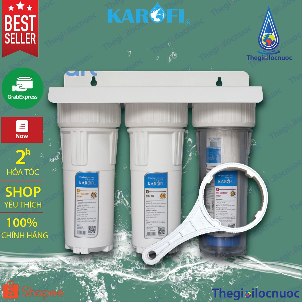 Bộ cốc lọc 123 Karofi 10inch