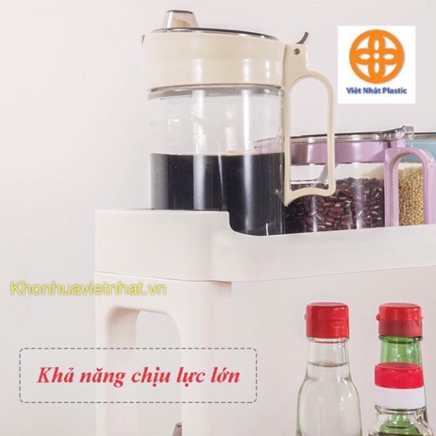 Kệ đựng gia vị nhựa Việt Nhật, kệ gia vị 2 tầng đựng đồ gọn gàng ms.5566