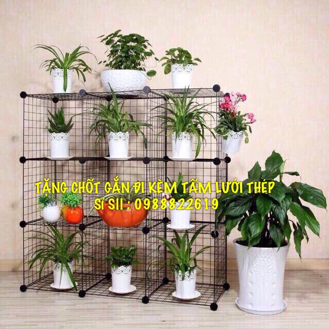 🍃 Kệ lưới sắt thép lắp ghép đa năng. Tặng kèm chốt gắn (bán theo tấm ghép) | BigBuy360 - bigbuy360.vn