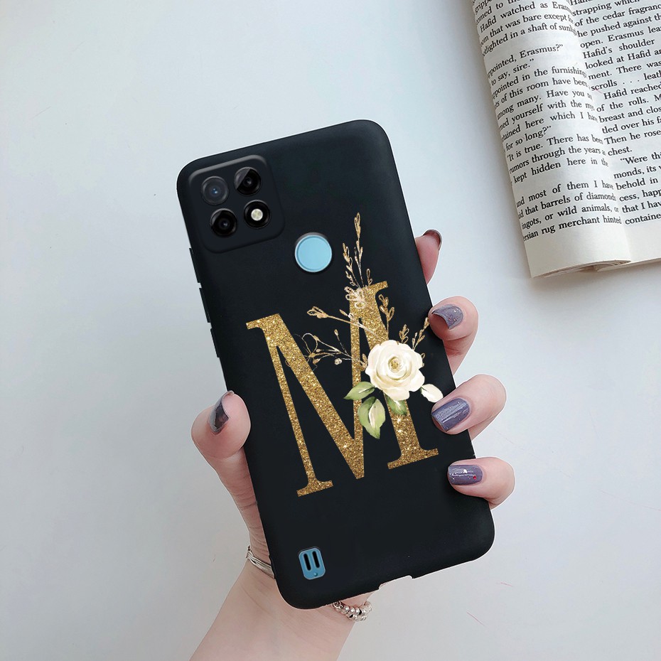 Ốp Điện Thoại Silicon Mềm Nhám Chống Sốc In Chữ Dễ Thương Cho Realme C21Y Realmec21Y C 21y