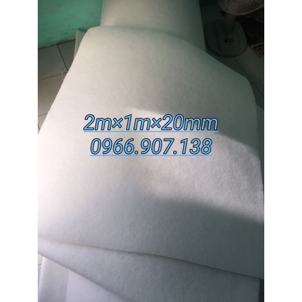 Bông G4-20mm.Bông lọc bụi, lọc khí - Hàng loại 1 chất lượng cao 20mm x 1m x 2m