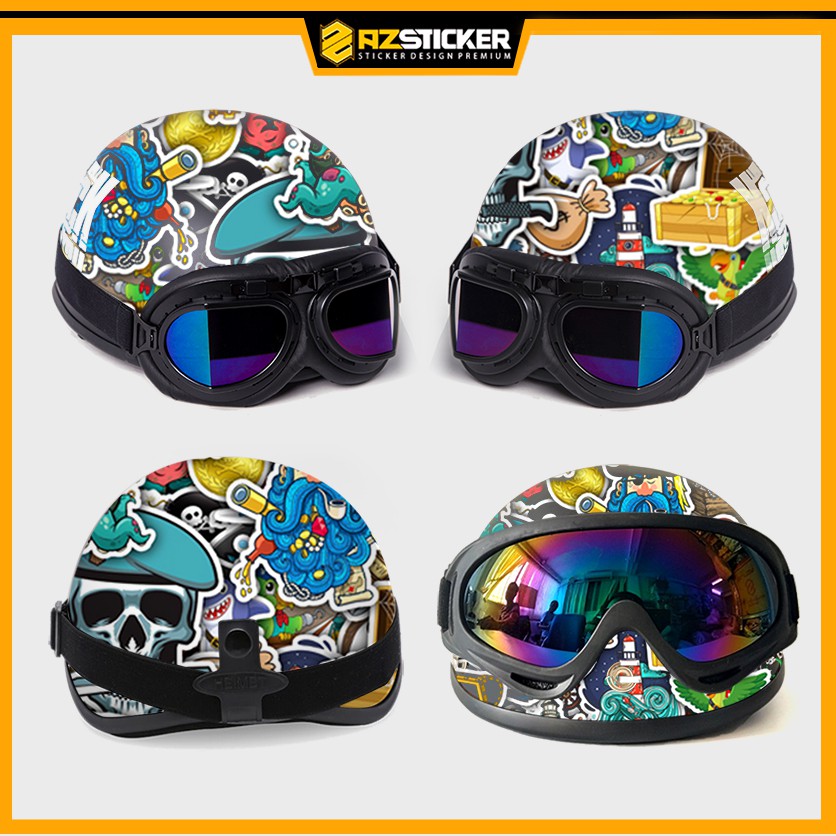 [Set 100+] Sticker Chủ Đề Cướp Biển Chống Thấm Nước | STK75 | Sticker Dán Mũ Bảo Hiểm Bình Nước Laptop Điện Thoại
