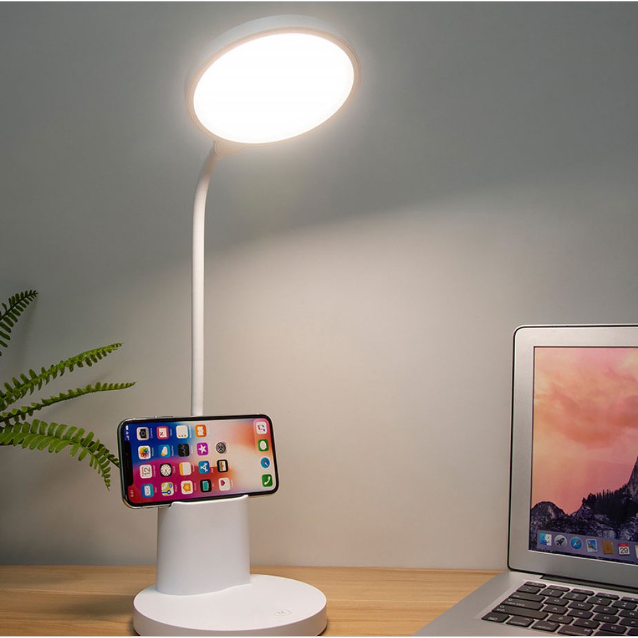 Đèn Học Để Bàn Chống Cận Sạc Tích Điện Cảm Ứng 3 Chế Độ Sáng Thông Minh