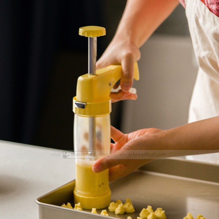 Dụng Cụ Làm Bánh Quy (Cookies Press) 6 Đầu Phun - 16 Mặt Breadleaf