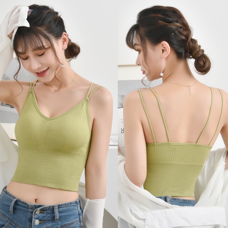 Áo Ngực Một Mảnh Hình Chữ U Lưng Đẹp Có Dây Đeo Có Thể Tháo Rời Thời Trang Mùa Hè Cho Nữ