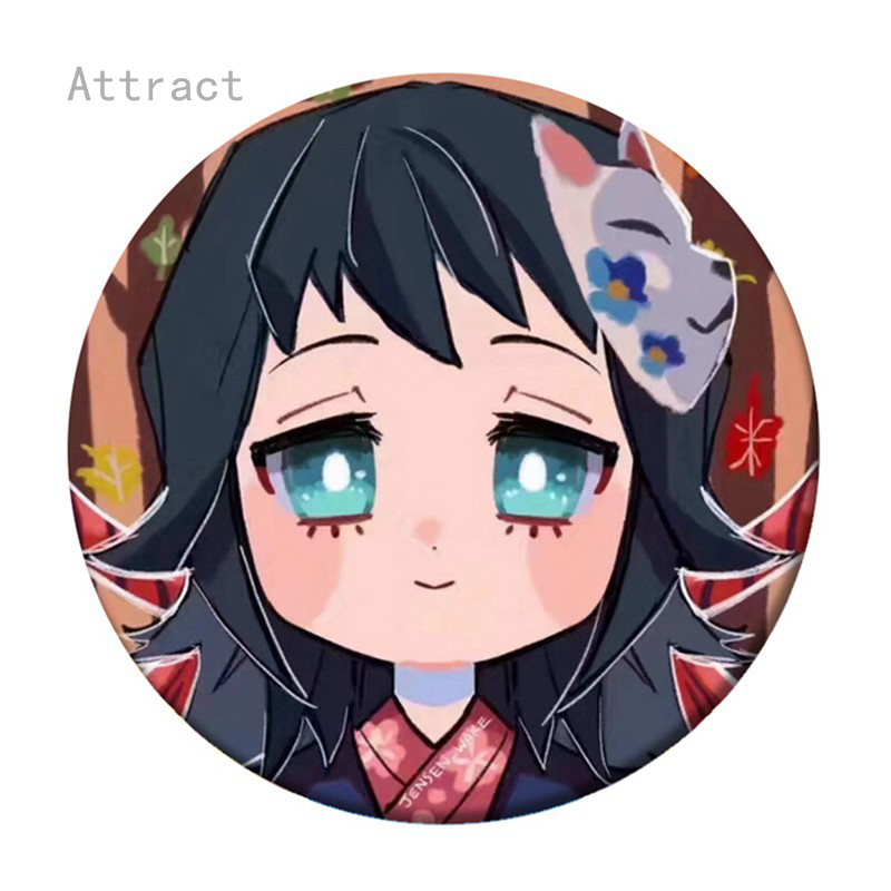 Attract Huy hiệu cài áo hình nhân vật trong Demon Slayer