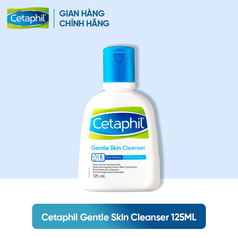 [Mã FMCGMALL -8% đơn 250K] Sữa rửa mặt làm sạch dịu nhẹ không xà phòng Cetaphil Gentle Skin Cleanser 125ml