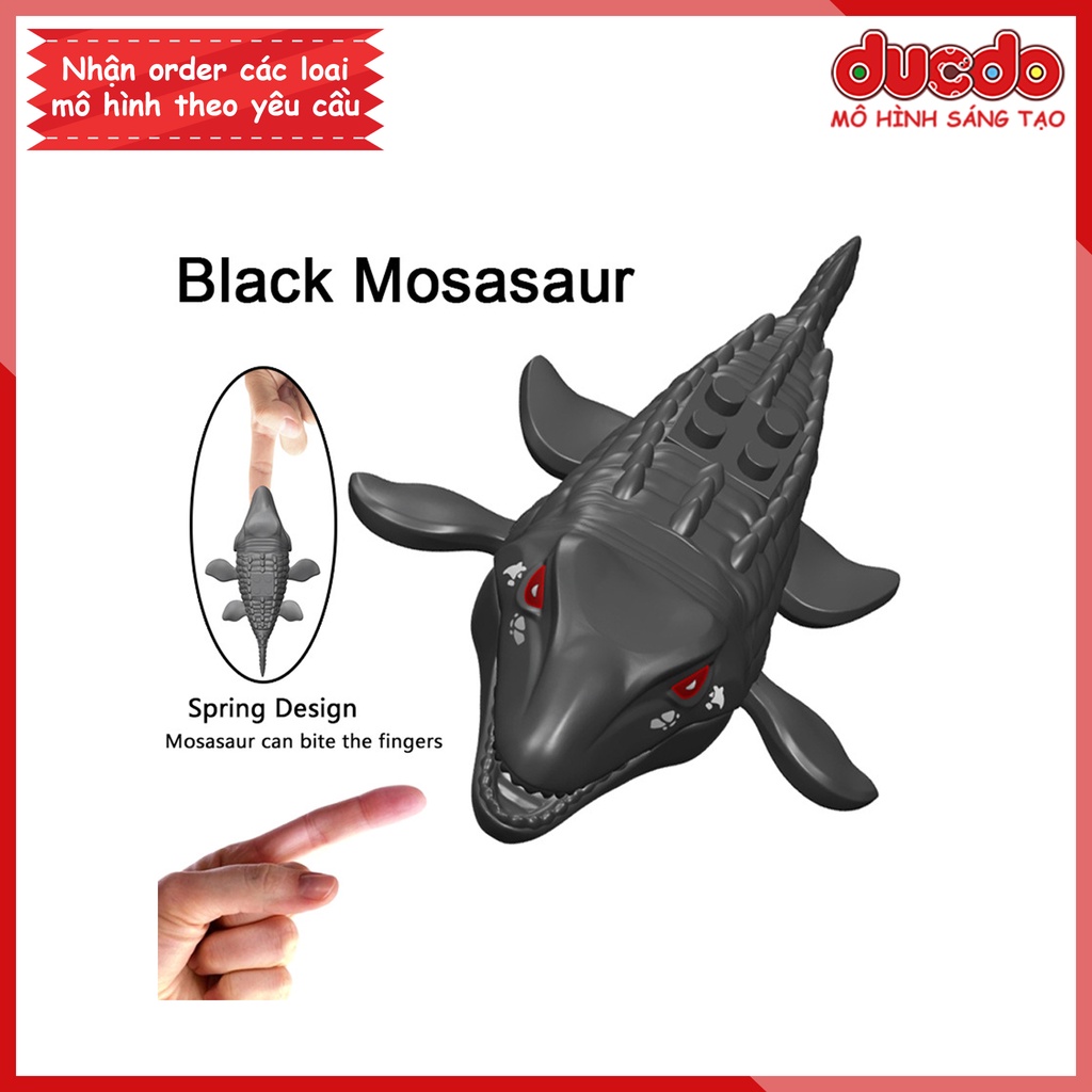 Khủng long Mosasaurus thằn lằn sông Meuse - Jurassic World - Đồ chơi Lắp ghép Xếp hình Minifigues Mini Mô hình
