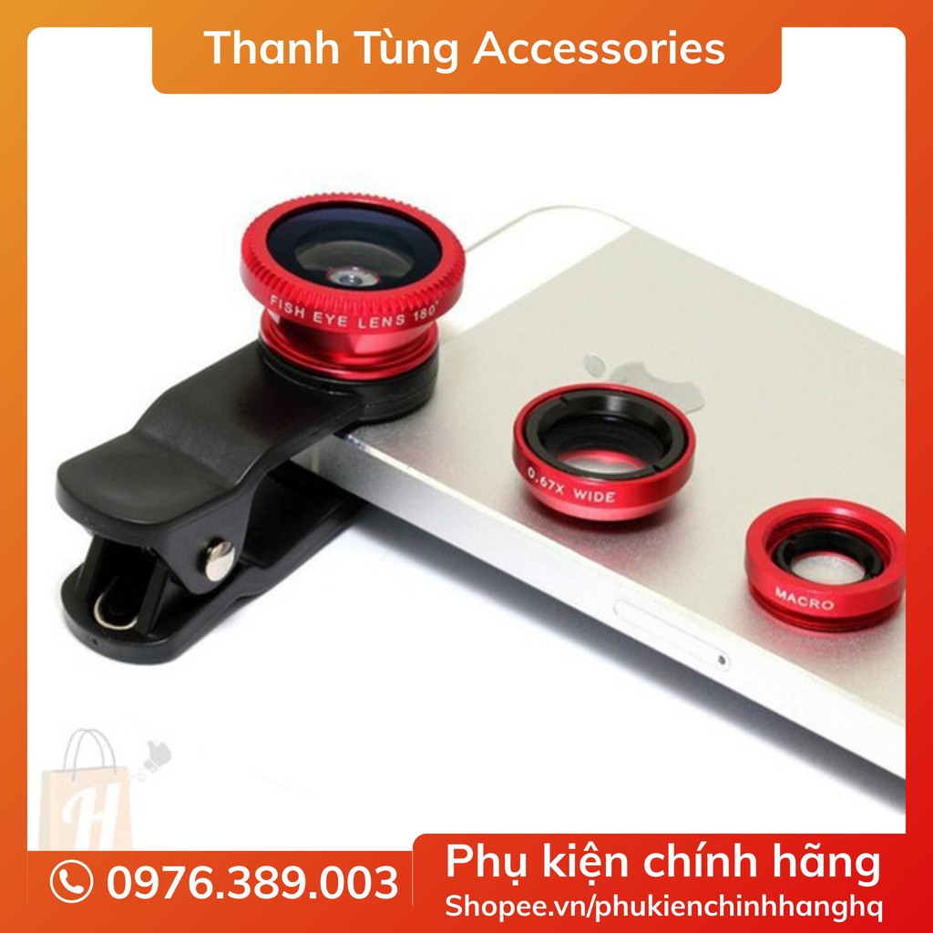 Lens Chụp Hình Cho Điện Thoại 3 trong 1 Universal Clip Lens - Thiết Bị Len Chụp Hình Ở Khoảnh Cách Xa