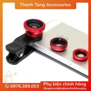 [PHUK101 Giảm 10K] Lens Chụp Hình Cho Điện Thoại 3 trong 1 Universal Clip Lens - Thiết Bị Len Chụp Hình Ở Khoảnh Cách Xa