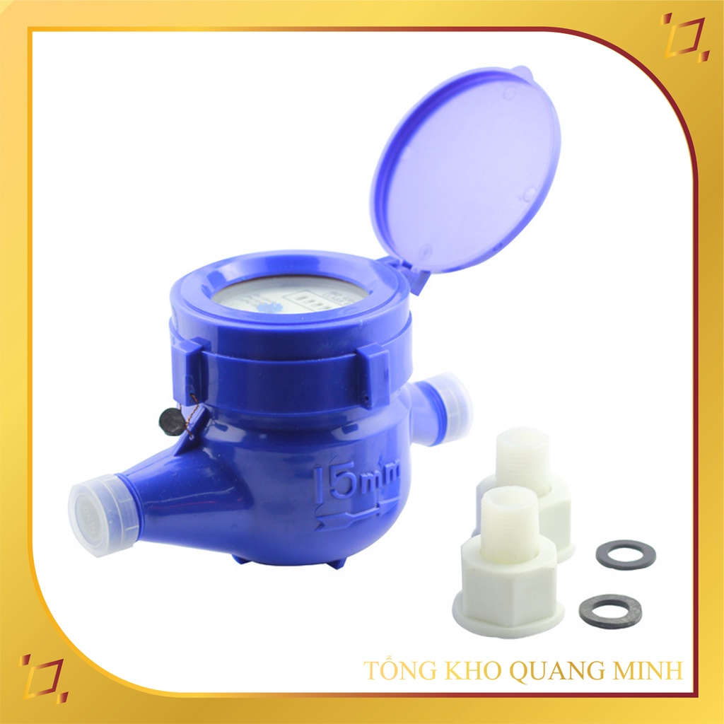 Đồng hồ đo lưu lượng nước sinh hoạt phi 21 dễ lắp đặt, giá tốt dùng cho gia đình, phòng trọ, công xưởng,.. - QM.PK111