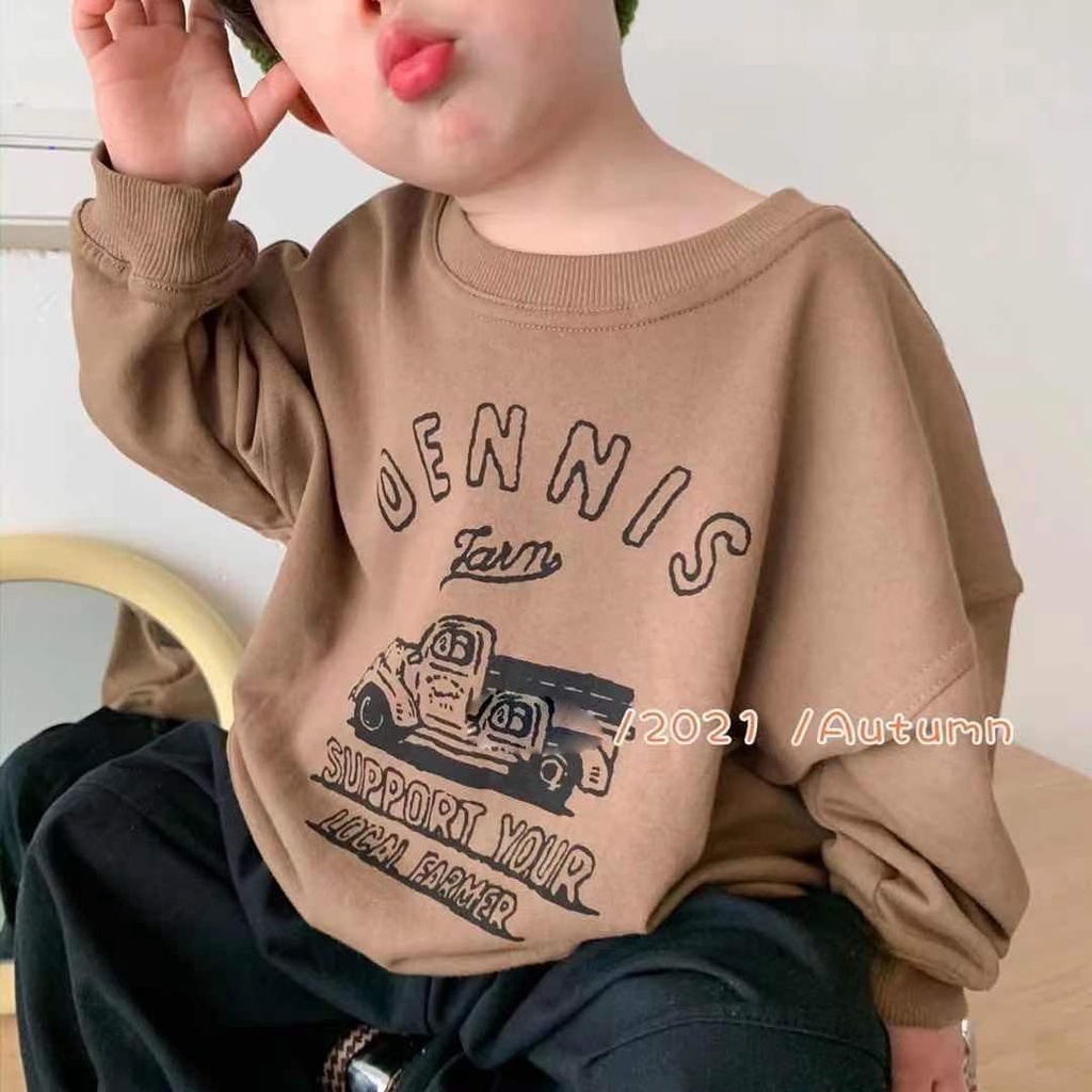 Áo Khoác Sweater Thời Trang Xuân Thu Hàn Quốc Mới Cho Bé Trai 2021