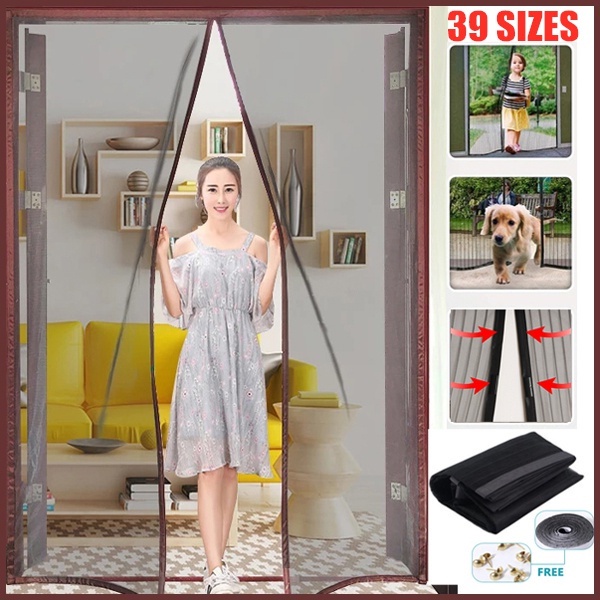 Rèm lưới mềm dán cửa sổ chống muỗi / côn trùng mùa hè cỡ lớn có 16 kích thước tùy chọn