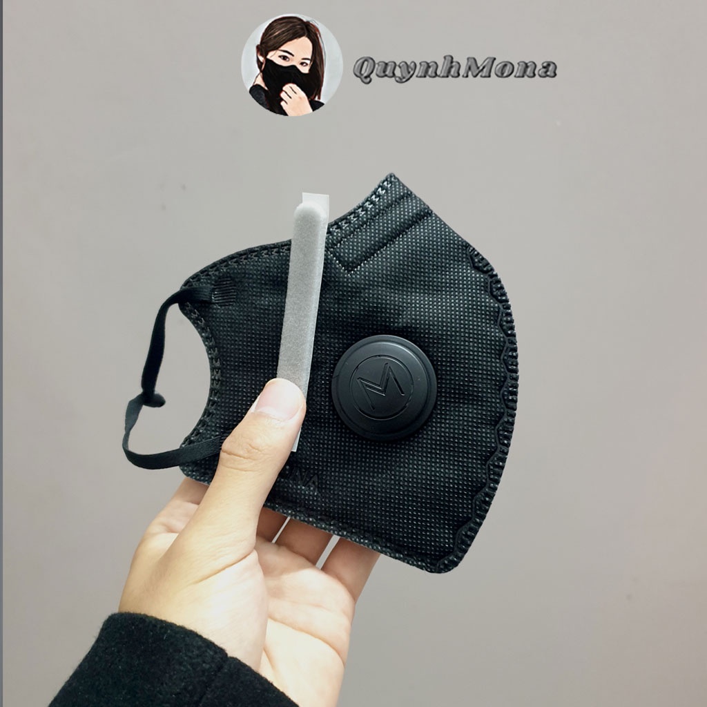 Khẩu Trang Có Van N99 Mona Mask Moonify Kháng Khuẩn 6 Lớp Nano Thời Trang Cao Cấp Dễ Thở Tái Sử Dụng PM 2.5