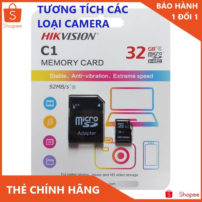 Thẻ nhớ Micro SD KB VISION 32G - Tốc độ cao Ultra chuẩn class 10