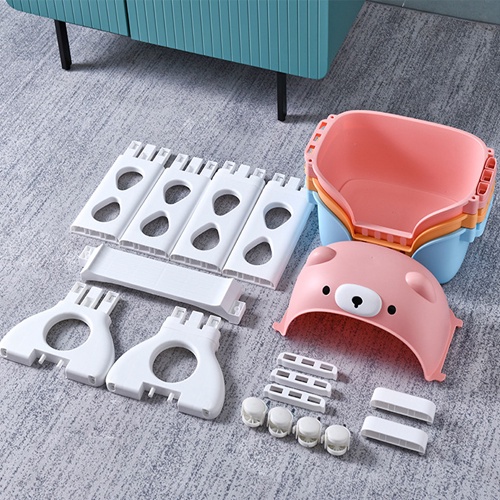 Kệ Gấu Thỏ 3 tầng và 4 tầng đa năng có bánh xe 360 độ, Đựng đồ chơi,quần áo,sữa bỉm dành cho bé