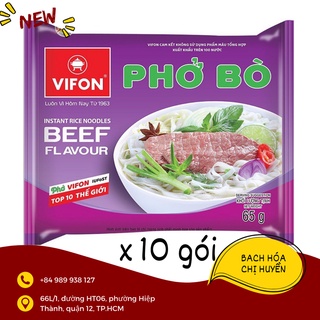 Combo 10 gói phở bò vifon gói 65g