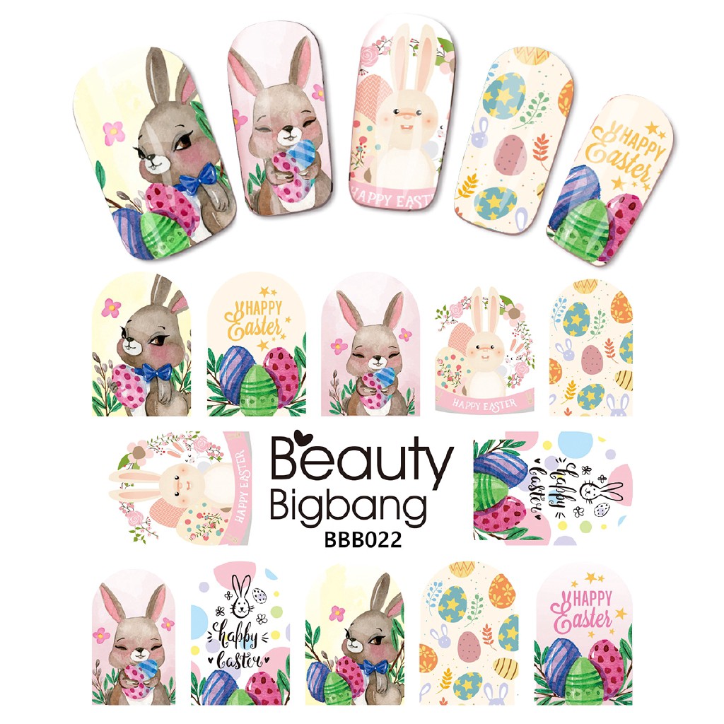 [Hàng mới về] Tấm sticker dán trang trí móng tay beautybigbang