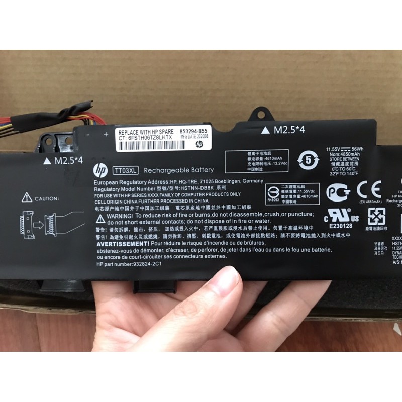 👉PIN( ZIN) LAPTOP HP TT03XL TT03 Battery for HP EliteBook 850 G5 ZBook 15U G5 G536 G541 G542 BẢO HÀNH 6 THÁNG ĐỔI MỚI