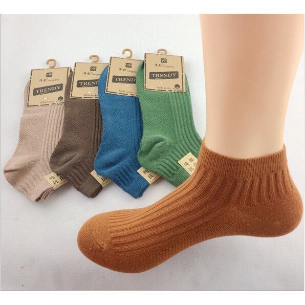 Combo10 Đôi Tất Nữ Hàn Quốc - Vớ Nữ Họa Tiết Sọc Nổi Cotton Dày Mịn Cao Cấp