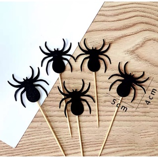 Set que cắm 5 con nhện đen