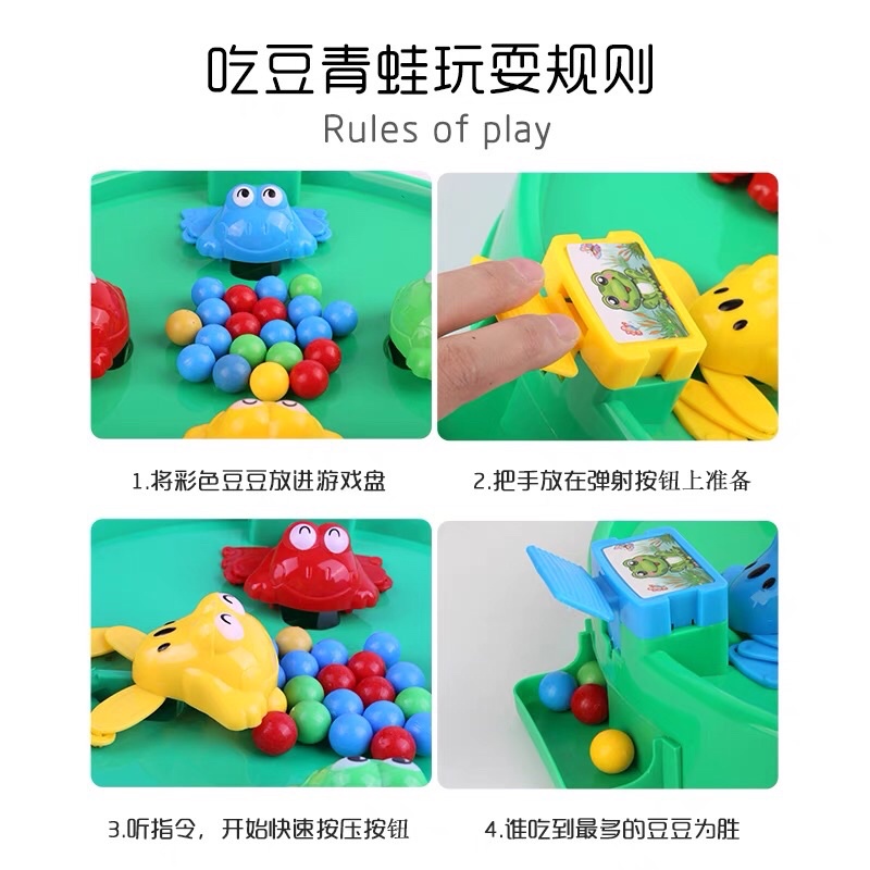 Tró chơi ếch ăn kẹo, ếch gắp hạt tương loại lớn vui nhộn cho cả gia đình