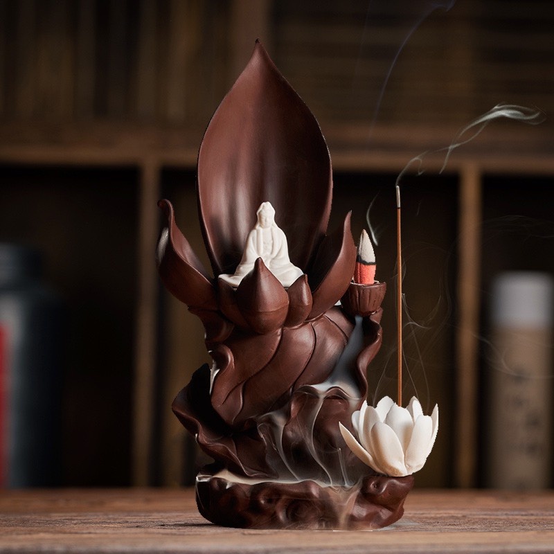 Thác Khói Trầm Hương Phật Thưởng Sen Phật Thủ Chọn Nhiều Mẫu Đẹp