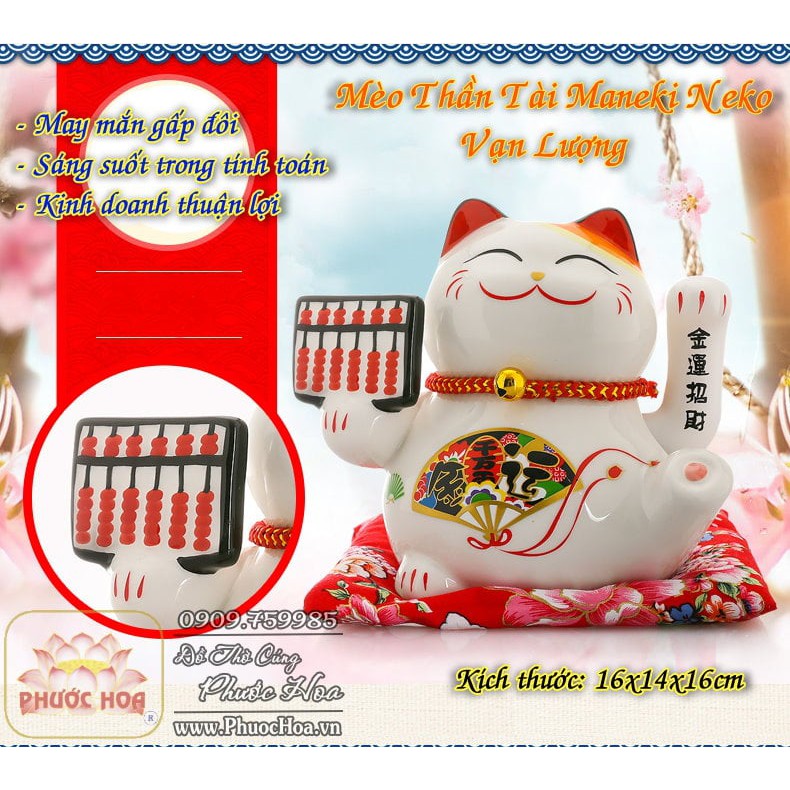 Mèo Thần Tài Maneki Neko Vạn lượng