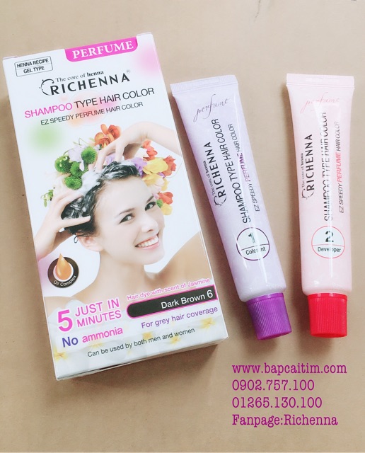 Combo 4 hộp Thuốc nhuộm tóc thảo dược Richenna | BigBuy360 - bigbuy360.vn