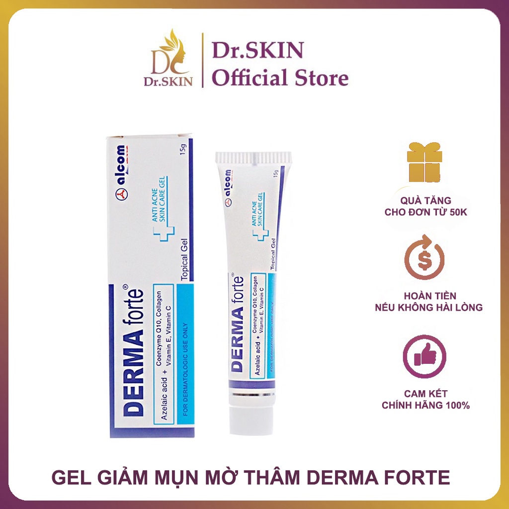 ✅ [Chính Hãng] Kem Giảm Mụn Derma Forte - Giảm Mụn, Mờ Thâm, Sáng Da, Loại Bỏ Mụn Ẩn (15g)