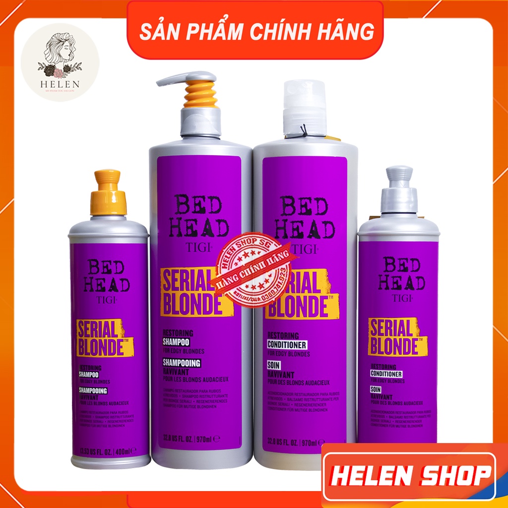 TIGI Dầu Gội Xả TIGI 750-970ml  Freeship  Phục Hồi Tóc Hư Tổn, Chăm Sóc Tóc Nhuộm | Dầu Gội Xả TIGI Bed Head