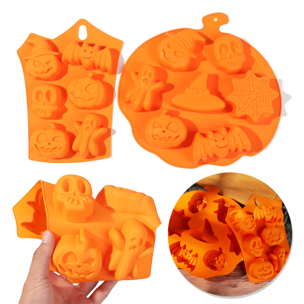 HANDMADE Khuôn Silicone Làm Bánh Phong Cách Halloween Độc Đáo