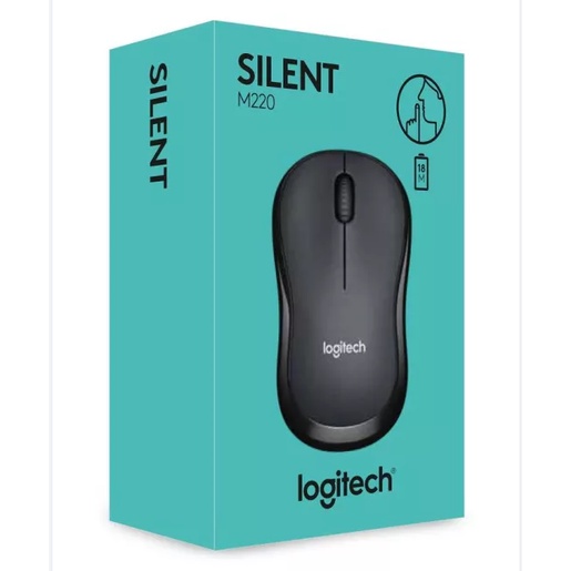 Chuột không dây Logitech M220 M221 Silent - giảm ồn, USB, phù hợp PC/Laptop