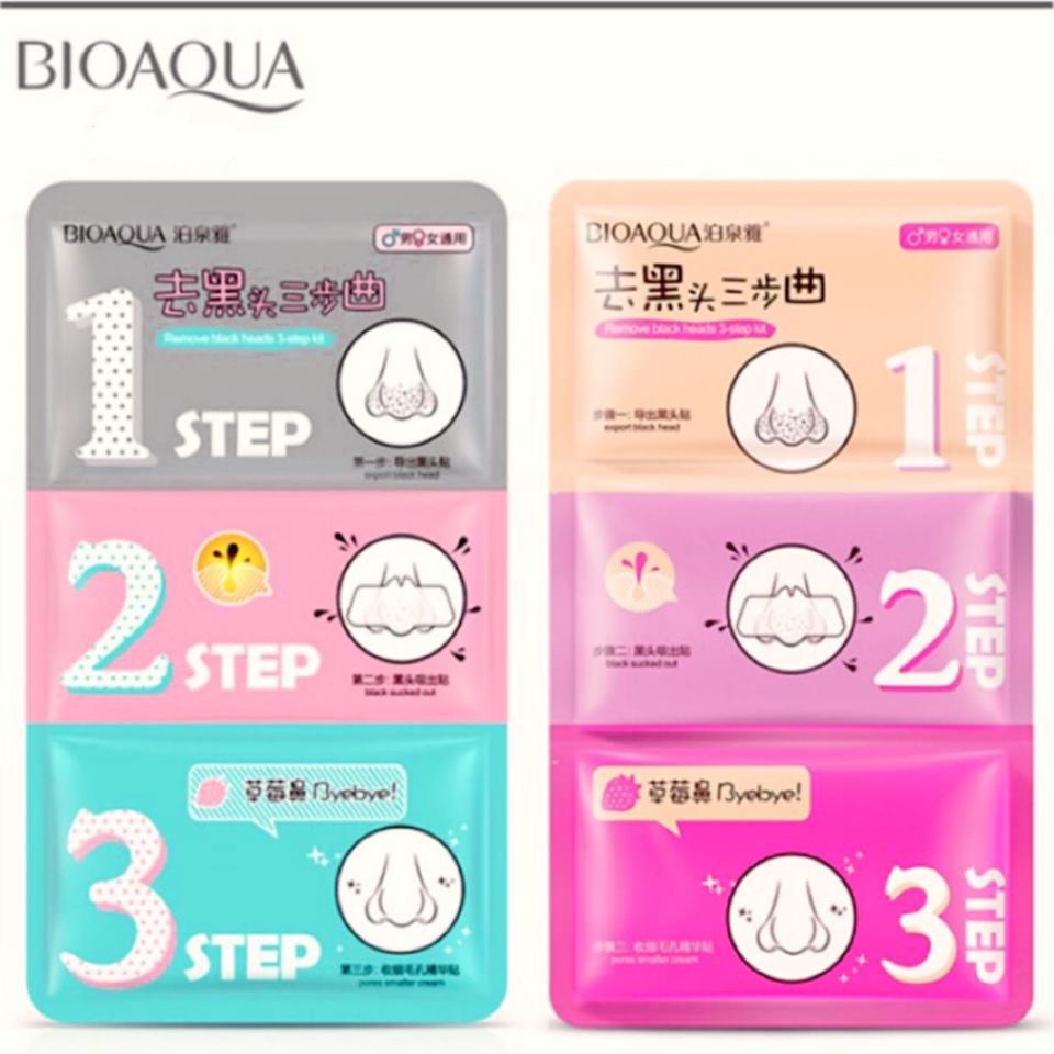 Mặt Nạ Lột Mụn 3 Bước Bioaqua - Gel Lột Mụn Đầu Đen Hiệu Quả Và Thu Nhỏ Lỗ Chân Lông