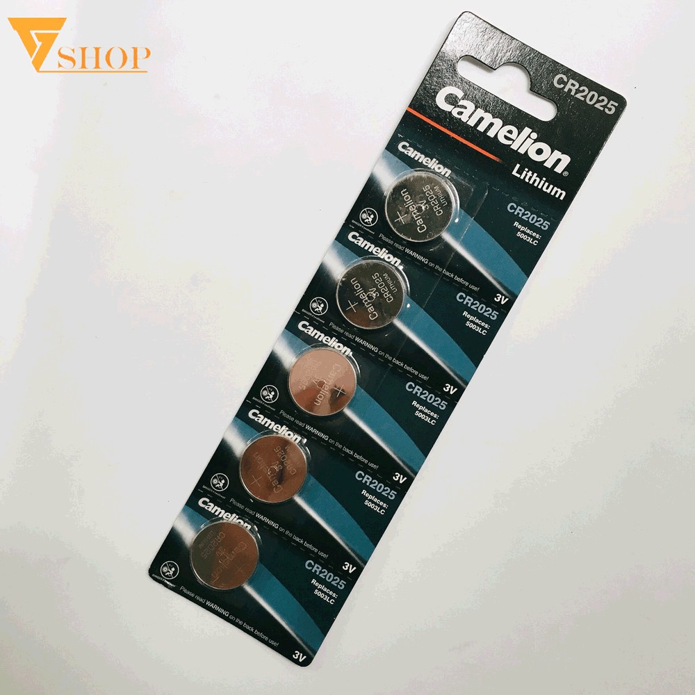 Vỉ 5 viên Pin Camelion CR2025 Chính Hãng