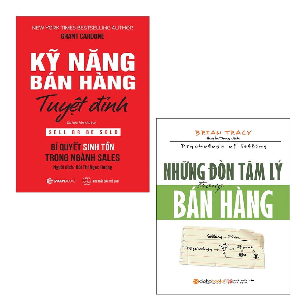 Sách - Combo Kỹ Năng Bán Hàng Tuyệt Đỉnh + Những Đòn Tâm Lý Trong Bán Hàng (2 cuốn)