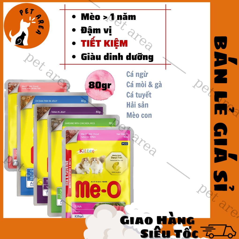 Pate Cho Mèo Me-O Gói 80g