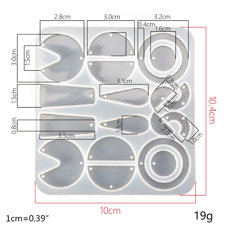 Sa Khuôn Silicone Làm Bông Tai Thủ Công DIY