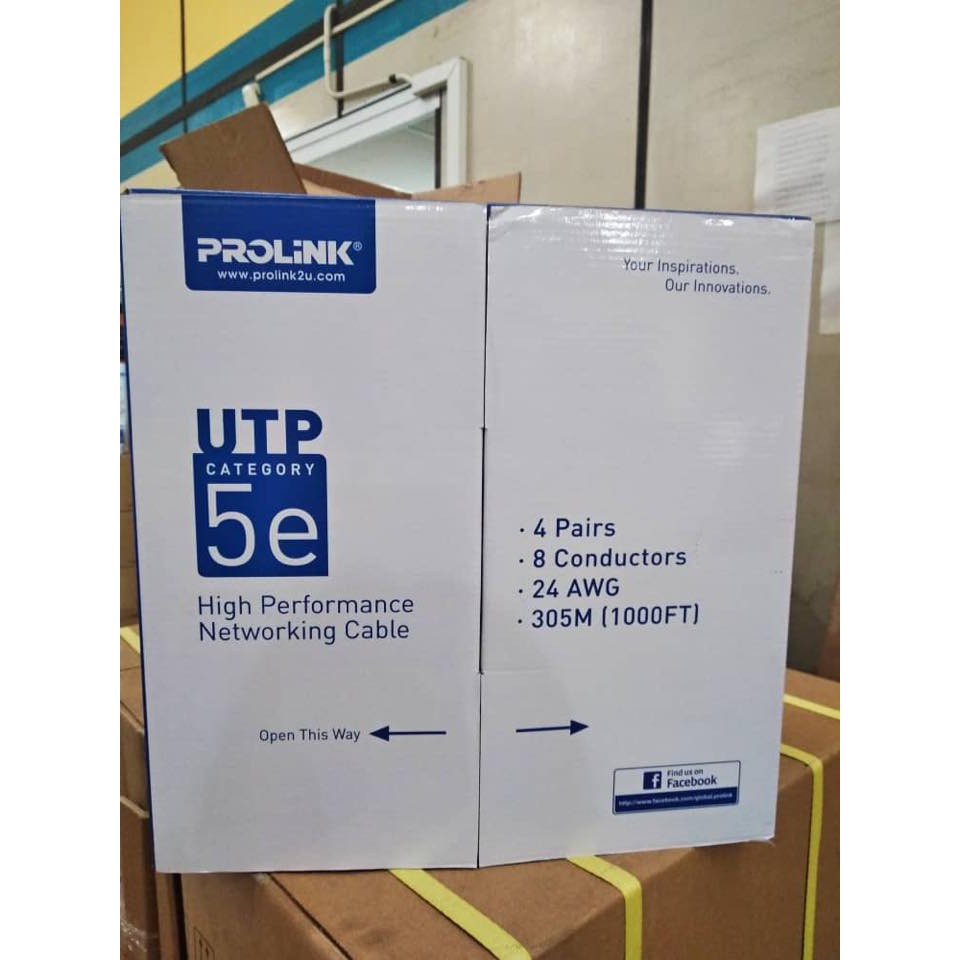 Thùng Cáp Mạng LAN Cat5e Prolink 305m - Singapore